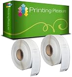 Printing Pleasure 2x Ordner-Etiketten kompatibel für Dymo Seiko 99018 38mm x 190mm (110 Stück/Rolle) Dymo LabelWriter 4XL 450 400 330 320 310 Twin Turbo Duo Seiko SLP 450 400 240 200 120 100 Pro Plus