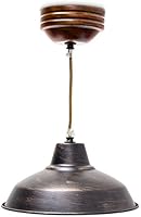 Relaxdays-10018907 Suspension lampe de plafond Plafonnier Lampe &agrave; suspendre de style industriel, m&eacute;tal