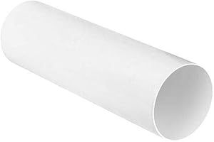 Manrose 61500 150mm 6inch Round Plastic Ducting Pipe 500mm - Grey.