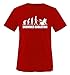 Produktbild DRUMMER EVOLUTION - Kinder T-Shirt Rot / Weiss 98-104