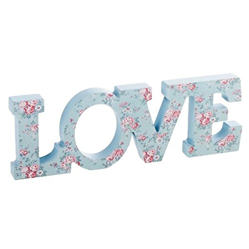 Dcasa - Letras decorativas romanticas love floral .