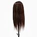 Pro 22" 70% Real Long Hair Practice Mannequin Hairdressing Training Head & Makeup Professional for Student Practice