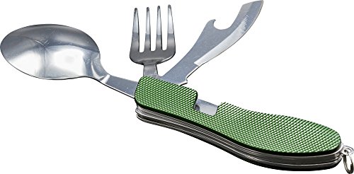 KADACTIVE Campingbesteck Klapp-Besteck aus Edelstahl mit GRATIS Gürteltasche für Outdoor Camping Festivals Backpacker Wandern Picknick - 2