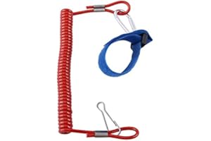 VGEBY Kit Leash Bodyboard Kayak Pagaie Paddle Câble Sécurité Surf Spiralé pour Canoë Bateaux Canne à Pêche (Ensemble de 3pcs)