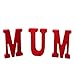 Produktbild Allbusky Hölzerne Buchstaben Dekorationen Holz MUM Alphabet Hochzeitsfest Home Craft (Red)