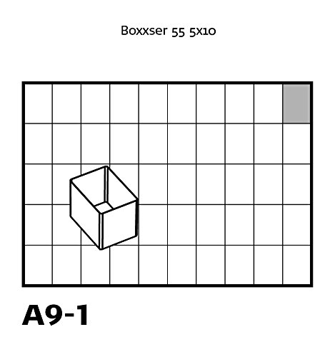 raaco Einsatzset, Ordnungssysteme, Typ 55 A: 16xA9-1, transparent, 105347 - 4