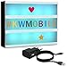 Produktbild kwmobile Farbwechsel LED Lichtbox A4-7 Farben 252x Buchstaben bunt und schwarz USB Netzteil - Cinema Lightbox - Deko Licht Leuchtkasten - Light Box
