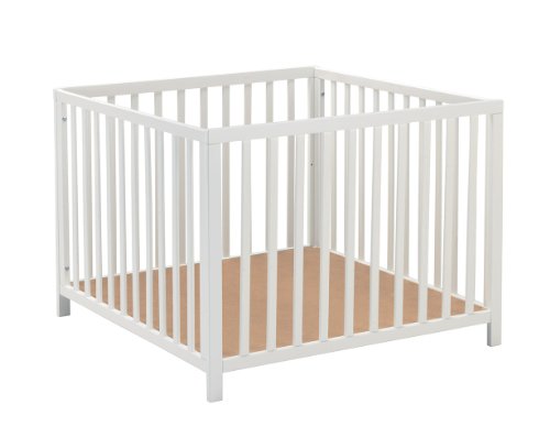 BabyDan Felix Wooden Playpen (White)