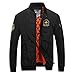 Produktbild Felicove Männer Bomber Jacke Winter Warme Lässige Mode Reine Farbe Jacke Reißverschluss Outwear Coole Mantel Tops