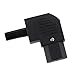 Produktbild MagiDeal 1pcs IEC Chassis Männlich 15A 250V Weiblichen Steckverbinder Adapter Steckdose Verlängerungsadapter - IEC C13 90 Grad, 6.2X5X1.7cm