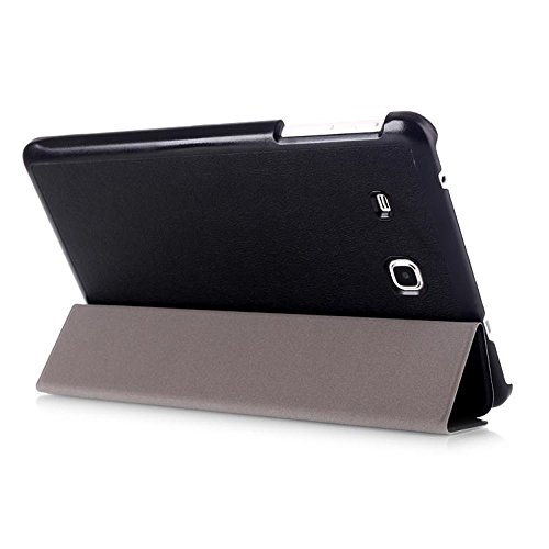 Samsung Galaxy Tab A SM-T280 Hülle Case – Ultra Slim Leder Tasche Hülle Skin Schutzhülle für Samsung Galaxy Tab A (2016) 17,8 cm (7 Zoll) SM-T280 A6 Case Cover (Schwarz) - 5