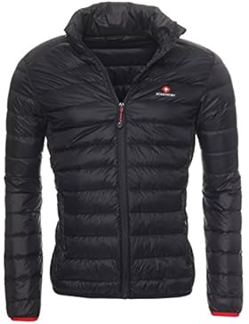 Höhenhorn Ganot Herren Ultra Light Daunen Jacke Steppjacke mit Kapuze Outdoor