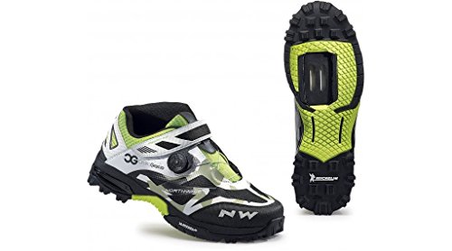 Northwave Enduro Mid MTB Fahrrad Schuhe schwarz/weiß/grün 2016 - 3