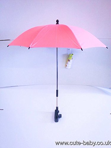 Pink Parasol - Cute Baby - Universal Baby Push Chair Pram Buggy Parasol