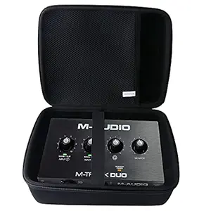 waiyu Hard EVA Carrying Case for M-Audio M-Track Solo €“ USB Audio Interface Case (Big)