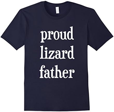 Men's Proud Lizard Father Reptile Pet Owner T-Shirt XL Navy