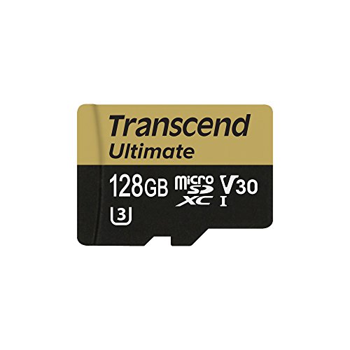 Transcend Ultimate microSDHC UHS-I U3 128GB Speicherkarte MLC mit SD-Adapter (95Mbps Lesen, 60Mbp Schreiben)