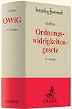Image de Gesetz über Ordnungswidrigkeiten (Beck'sche Kurz-Kommentare, Band 18)