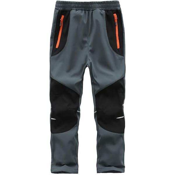 Pantalon De Ski Enfant Imperméable Doublé Polaire | Softshell Chaud Pour Garçon & Fille