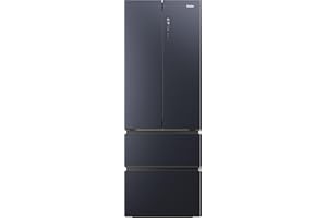 Haier HFW7720ENMB Kühl-Gefrier-Kombination/French Door/Farbe: Obsidian Black Inox / 477 Liter/MyZone Plus/Humidity Zone/Smart Home: Integriertes Wi-Fi/Auch Per HOn App Steuerbar