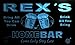 Produktbild p337-b Rex's Home Bar Beer Family Last Name Neon Light Sign Barlicht Neonlicht Lichtwerbung