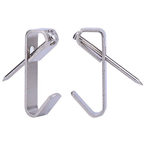 eBoot Bilder Aufhänge mit Nägeln, 100 Stück, Silber - 2