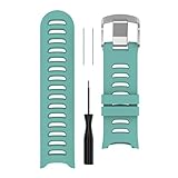 7Lucky Uhrenarmband Silikon,Mode Armbänder,Ersatz Band Smart Watch Band Gurt Handgelenk Armband Kompatibel für Garmin Forerunner 610 Operating Tool (Minzgrün)