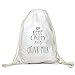 Produktbild keep calm and drink milk Motiv auf Gymbag, Turnbeutel, Sportbeutel, stylisches Modeaccessoire, Tasche, Unisex Rucksack, viele Sprüche und Designs