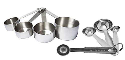Dynamic Store Set Of 4 Heavy Measuring Cup And 4 Measuring Spoon RS.270 (58.00% Off) - Amazon