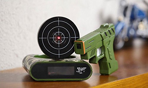 Digital Wecker Gaming Clock, Stoga Gun Clock Gun Wecker Digital Wecker Lustige Wecker Neueste Wecker-Grün - 5
