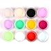Produktbild WZW 12pcs gemischte Farben Nail Art Acrylfarben Pulver Nagel Bildhauerei Carving uv Malerei Staub für Salonnageldekorationen