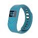 Produktbild elegantstunning Smart Watch Armband 0.49 Zoll OLED Touchscreen Schrittzähler Gesundheit Monitor Bluetooth 4.0 Hellblau