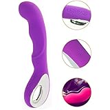 Masajeadores corporal personal, 10 Modos Vibratorios Pulsantes Masajeador para dolores musculares, impermeable Vibradores, USB inalámbrico Masajeadores eléctricos recargable (V-Morado)