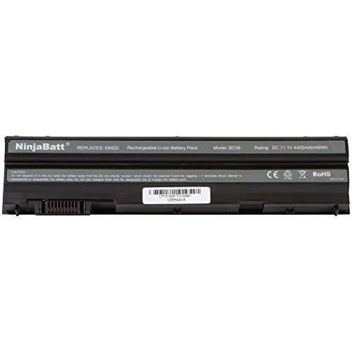 NinjaBatt Laptop-Akku für Dell UJ499 04NW9 R48V3 PRRRF 451-11694 451-11947 Latitude E6420 E5420 E5430 E5520 E5530 E6520 E6530 312-1311 Inspiron 5520 5720 7520 7720 - 4