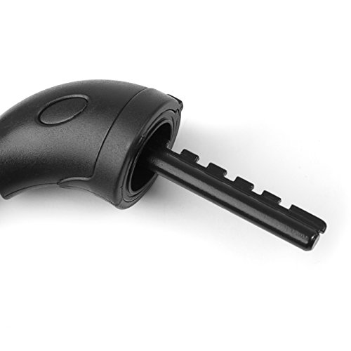 Gregster Fahrradschloss mit Zahlenkombination, Spiralkabelschloss fürs Fahrrad mit 5 Zahlenreihen und einem Durchmesser von 12 mm, Zahlenspiralkabelschloss inkl. Halterung, schwarz - 6