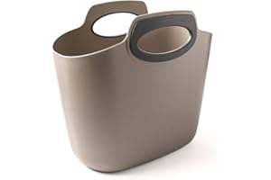 G.F. GF Garden, FOR 2 Everyday, torba na zakupy, tworzywo sztuczne, pojemnik uniwersalny z uchwytami, kolor gołębi szary