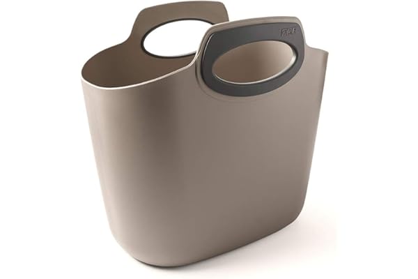 G.F. SRL, FOR 2 Everyday Sac Plastique, Conteneur Multifonction, Gris TAUPÉ L