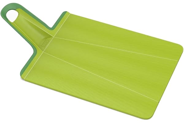 Joseph Joseph Chop2Pot Plus Planche à découper pliable avec Poignée facile à saisir, Moyen, Vert