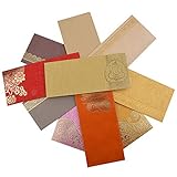 RAJRANG Envelops Pack of 10 PCS Paper Shagun Gift, Fancy Card Packet for Christmas Diwali Easter Birthday Wedding Anniversary