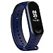 Produktbild Hunpta@ für Xiaomi Mi Band 3, Mode weiches Silikon Sport Armband Armband Ersatz (Dunkelblau)