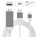 Produktbild Hoidokly Lightning auf HDMI Kabel 2.0 Meter 1080p HDMI Video AV-Kabel Stecker Conversion HDTV Adapter Heimkino Kompatibel mit iPhone X/ 8/ 8 Plus/ 7/ 7 Plus/ 6s/ 6s Plus/ 6/ 6 Plus/ 5s/ 5c/ 5/ se, iPad Air/ Pro/ min - Unterstützt iOS 11
