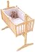 Clair de Lune Honeycomb Rocking Crib/ Cradle Quilt and Bumper Set (White)
