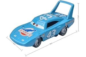 SUOSUO LZWJD Pixar Cars 3 Chick Hicks Police McQueen Mater Fabulous Hudson 1:55 Diecast Metal Alloy Model Car Toys For Boys (Color : King)