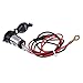 Produktbild Chunyang Motorrad 12V / 120W Netzanschluss 60cm Stromkabel Zigarettenanzünder-Stecker Kunststoff-Deckel 10A Sicherung