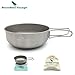 Produktbild Outdoor Ultralight 80.3g Titanium Bowl Cookware Picnic Camping Bowl 650ML