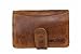 Produktbild Handgelenktasche Leder Herren Organizer Herren-Handtasche Herrentasche Travel Wallet Tasche kleine Damen Umhängetasche Reisebrieftasche Dokumententasche Vintage Echt-Leder braun Hill Burry 3172