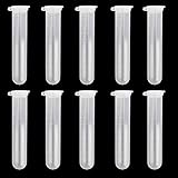 Material: Plástico. 10ml Plastico 10pcs Graduo Prueba De Laboratorio Tubo De Centrifuga Cilindro W / Tapa