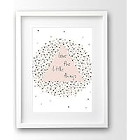 Sprüche Poster A4 ungerahmt, Konfetti Dreiecke pastell A4