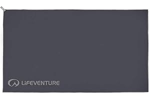 Toalla deportiva de aventura ultraligera y compacta HydroFibre de Lifeventure - Secado superrápido y muy compacto