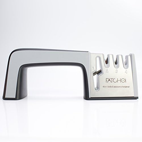 Multi-Functional Knife Sharpener, Sharpening Blade Quickly, the Built-in Ceramic Stick Can Protect Blades, Suitable for Scissors, Kitchen Knife and Any Other Knives.
